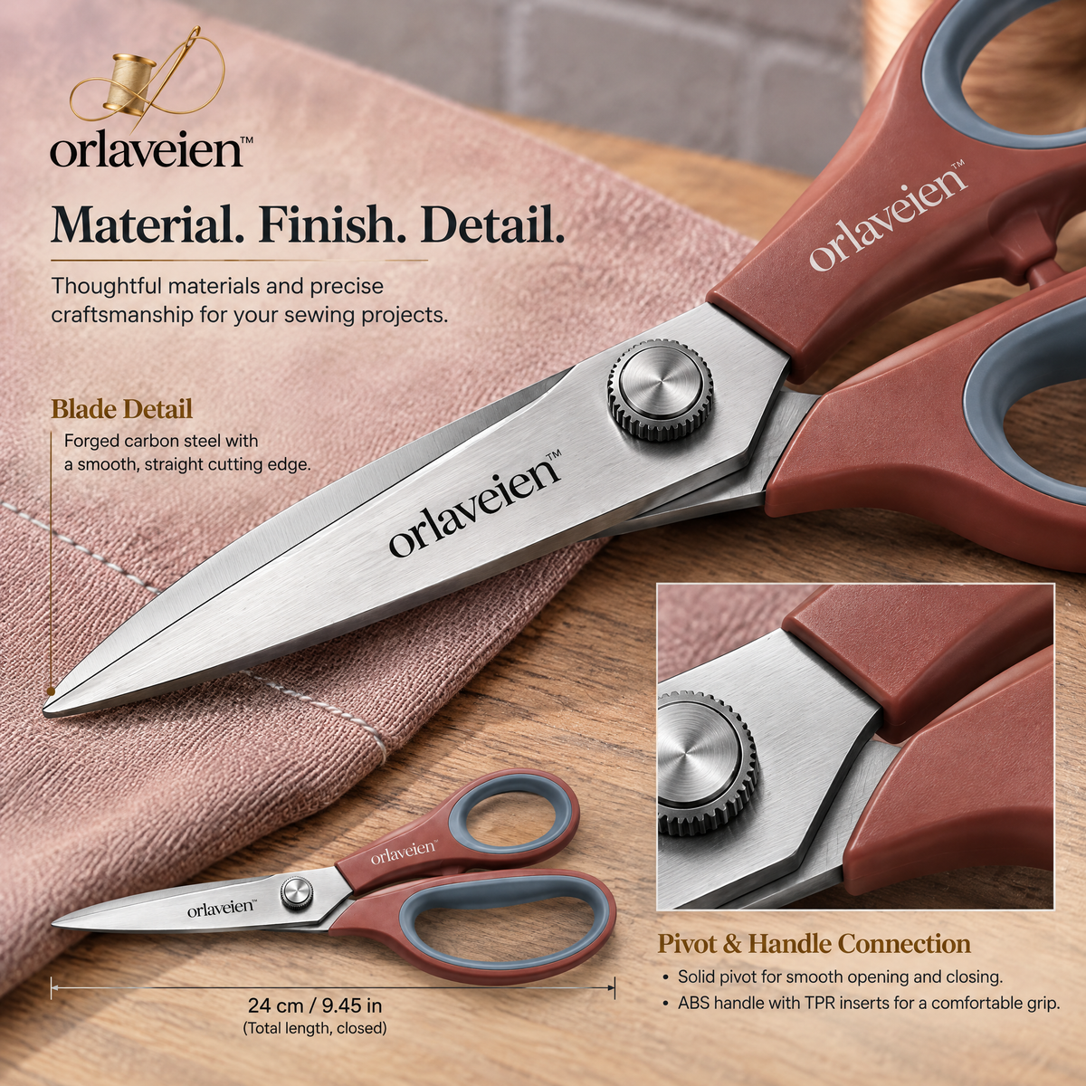 orlaveien™ Professional Fabric Shears — product view 6