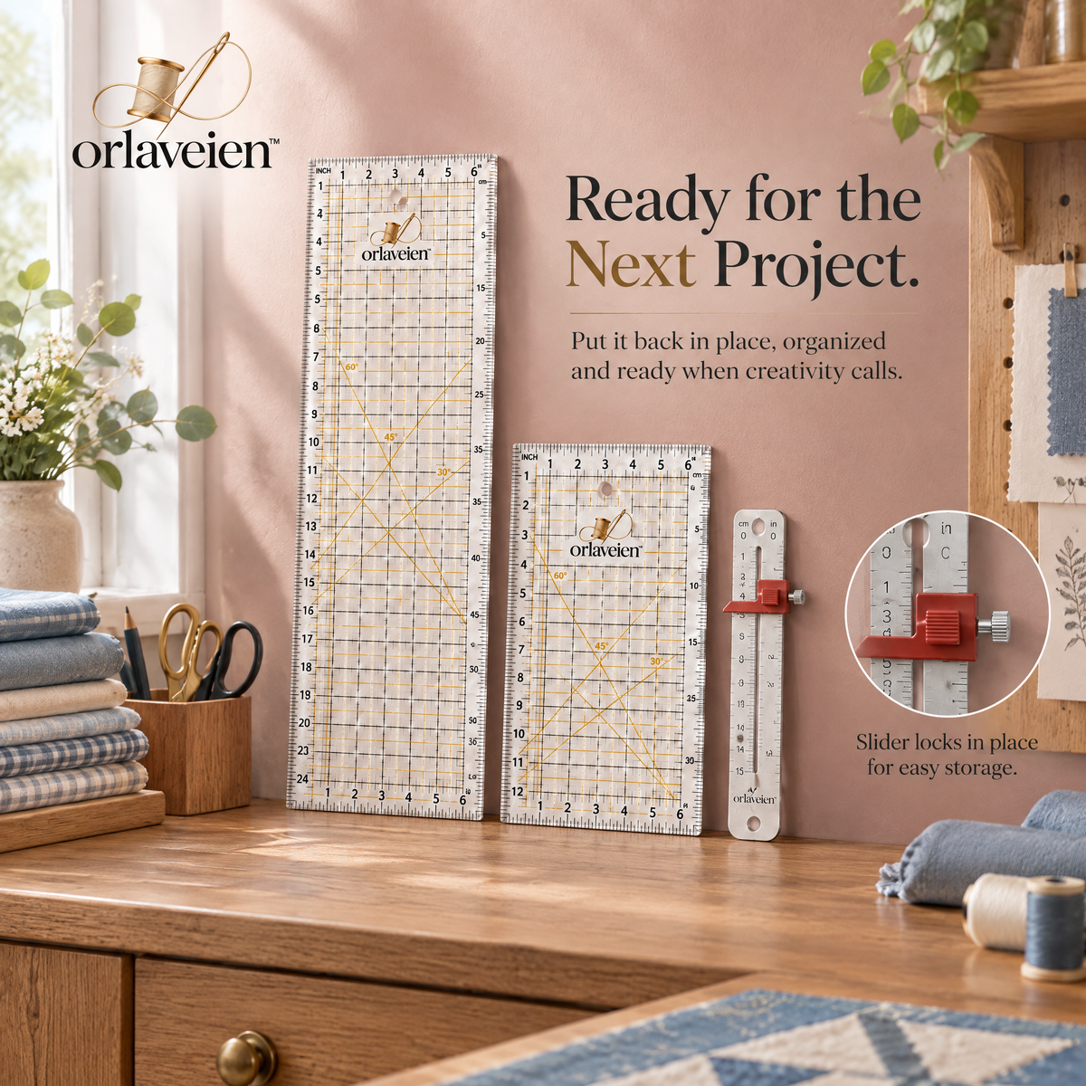 orlaveien™ Quilting Ruler & Measuring Set — product view 10