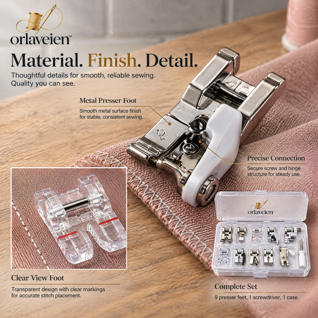 orlaveien™ Universal Sewing Machine Presser Foot Set — product view 6