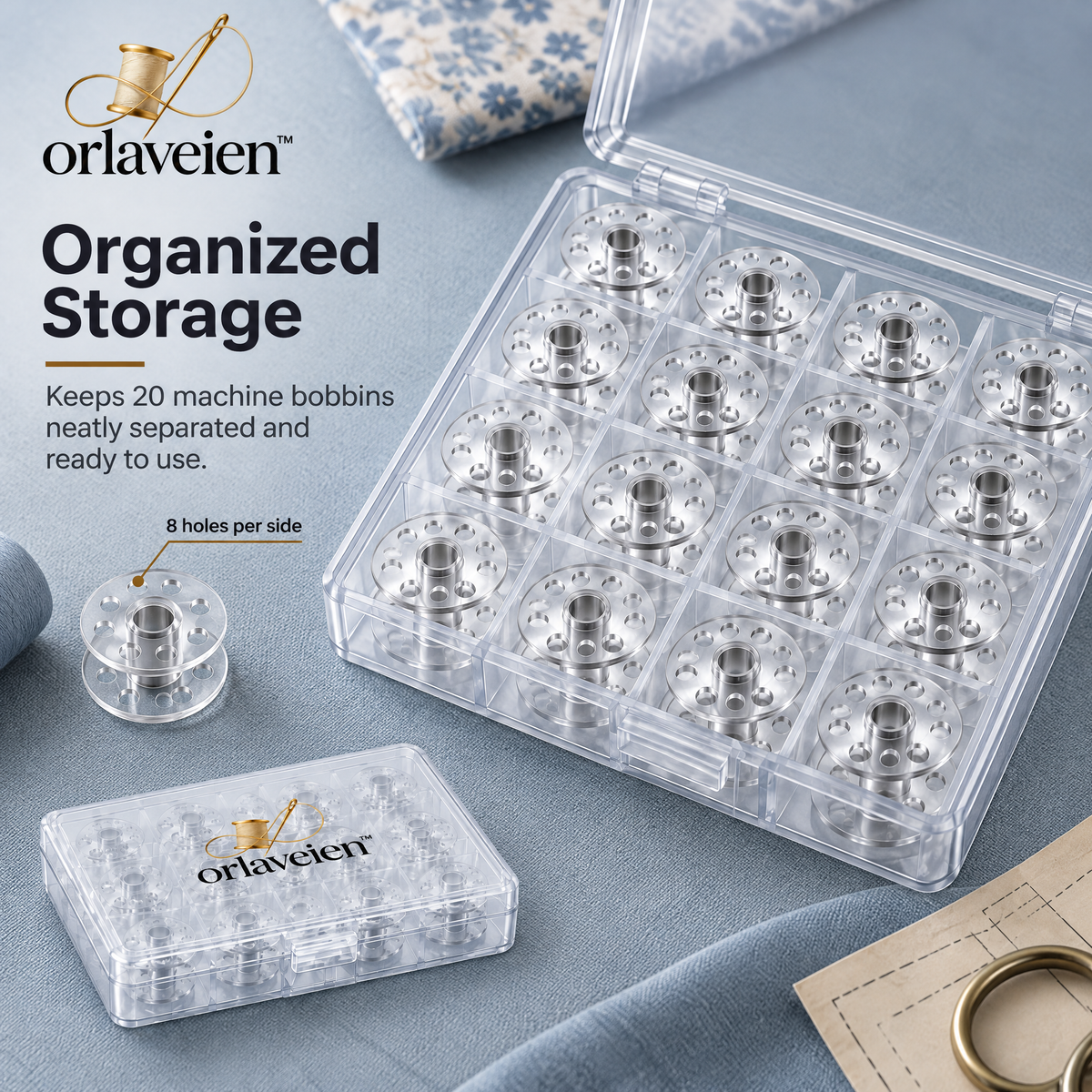 orlaveien™ Universal Sewing Machine Bobbins Set — product view 4