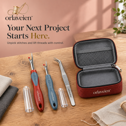orlaveien™ Ergonomic Seam Ripper & Stitch Remover Set — product view 3