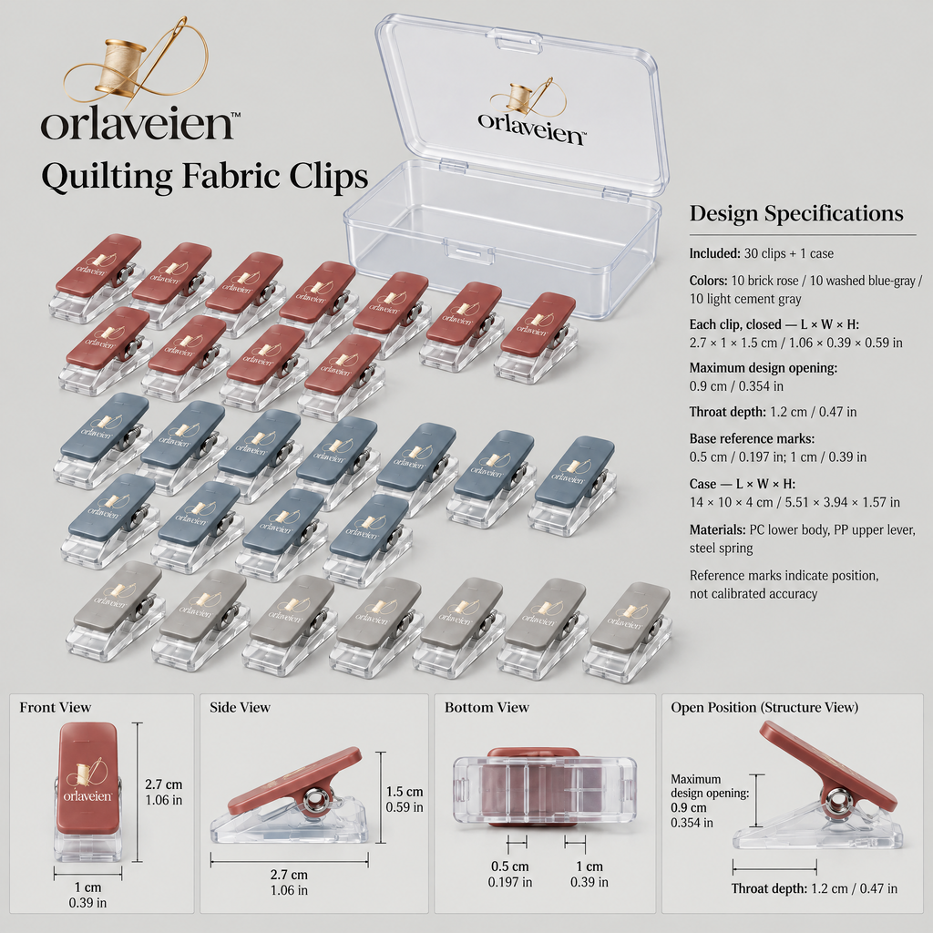 orlaveien™ Quilting Fabric Clipping Set — product view 2