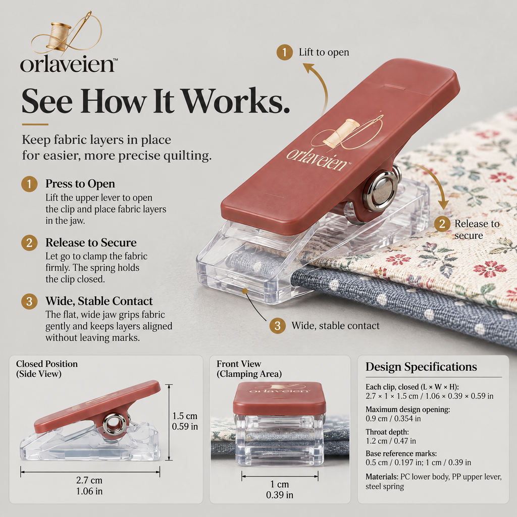 orlaveien™ Quilting Fabric Clipping Set — product view 5