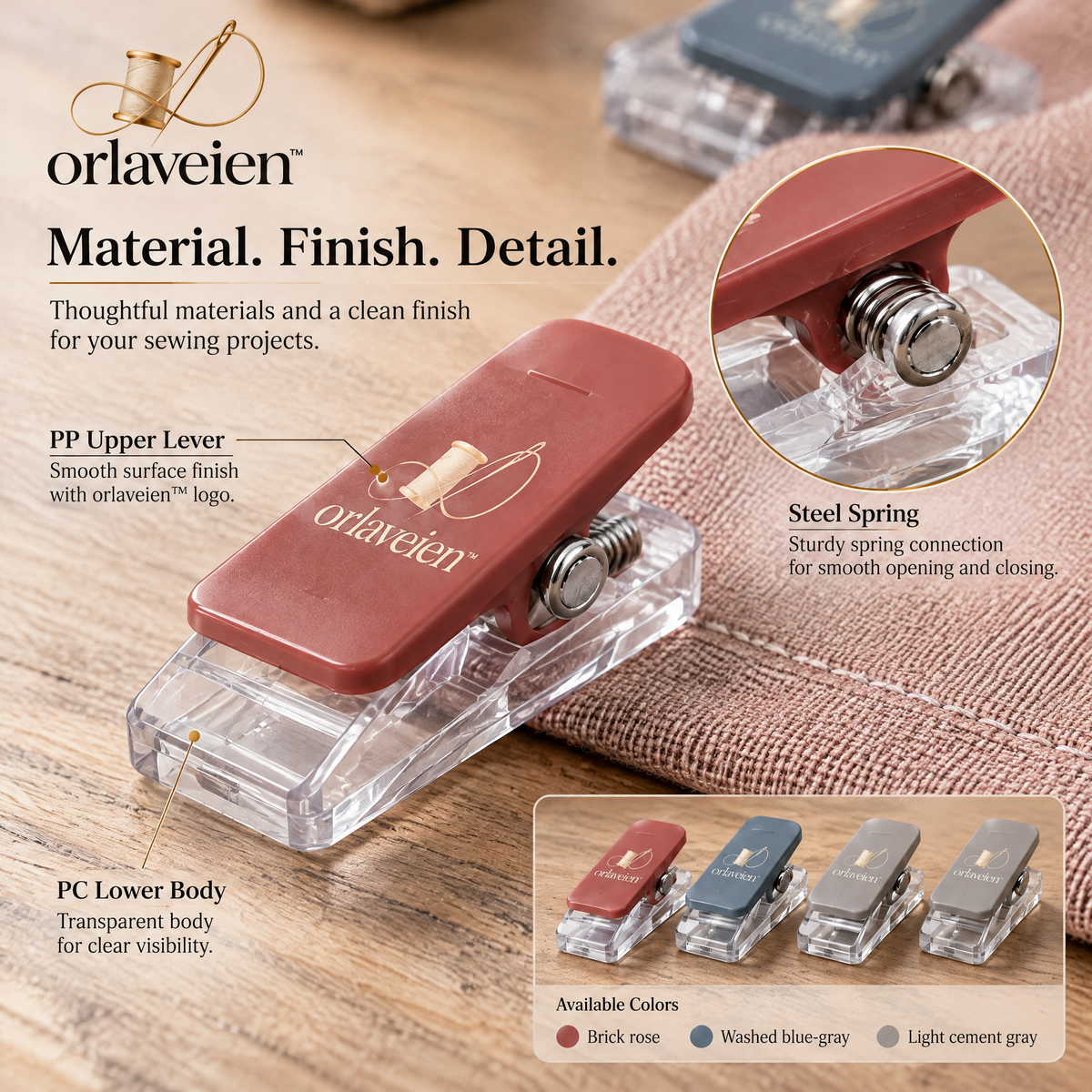 orlaveien™ Quilting Fabric Clipping Set — product view 6