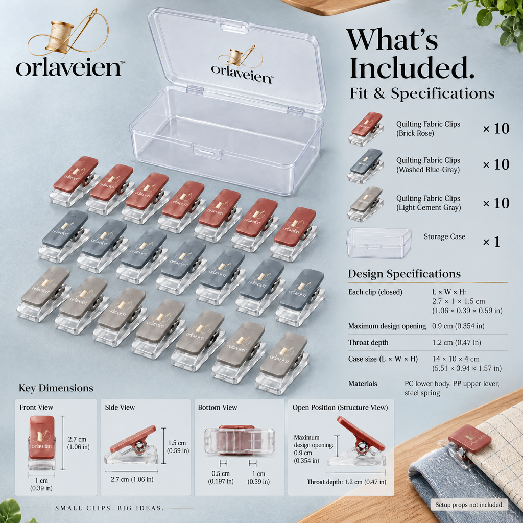 orlaveien™ Quilting Fabric Clipping Set — product view 9