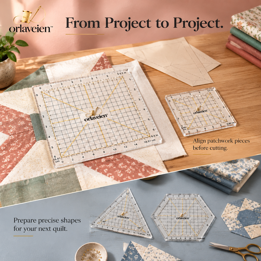 orlaveien™ Patchwork Template Ruler Set — product view 7