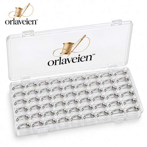 orlaveien™ Curved Quilting Safety Pin Set — white background product view