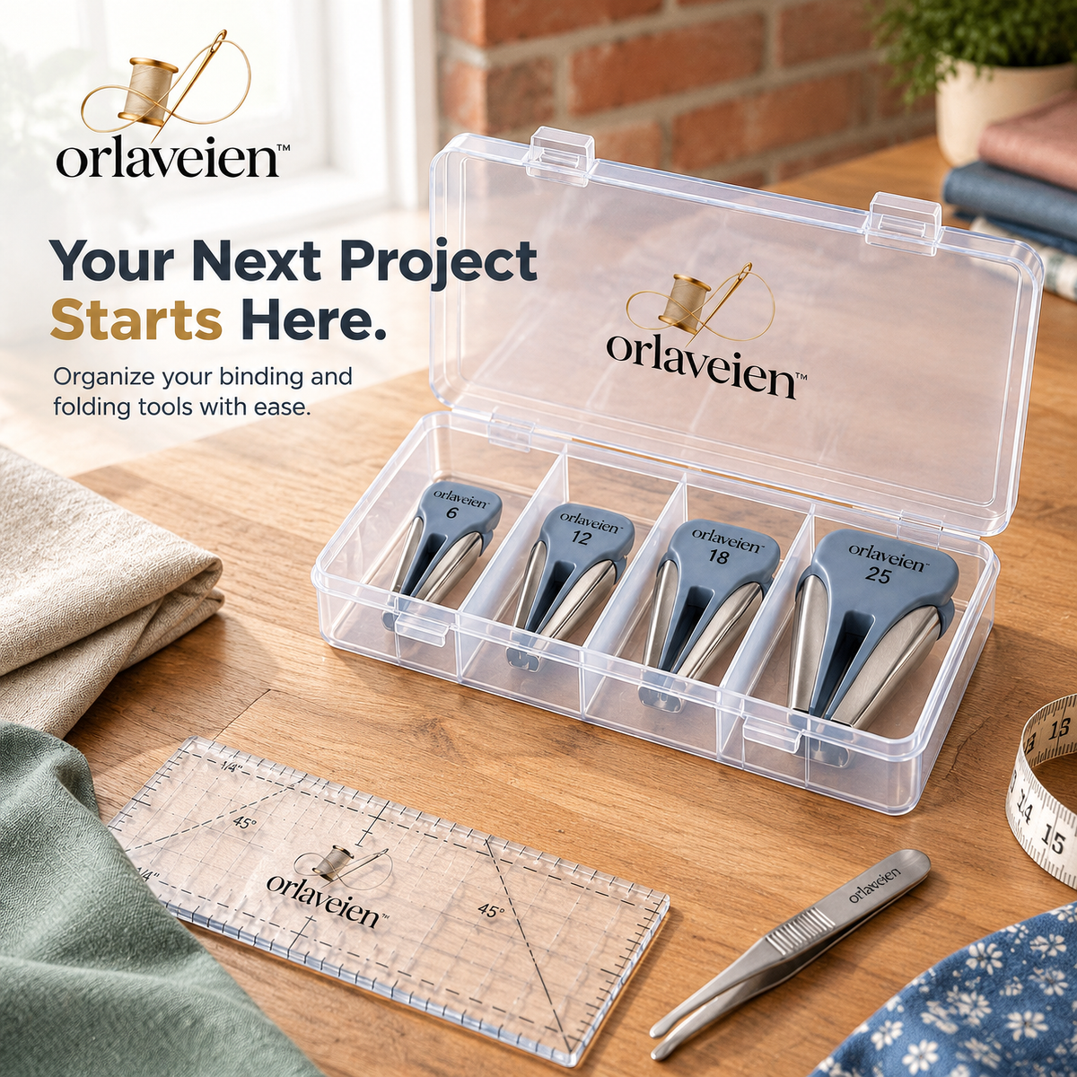 orlaveien™ Quilt Binding Tool & Folding Set — product view 3