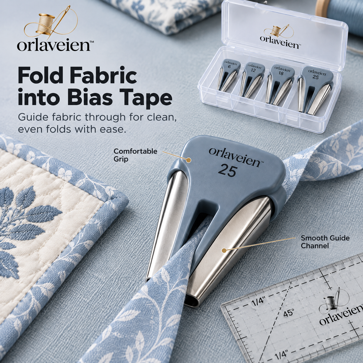 orlaveien™ Quilt Binding Tool & Folding Set — product view 4