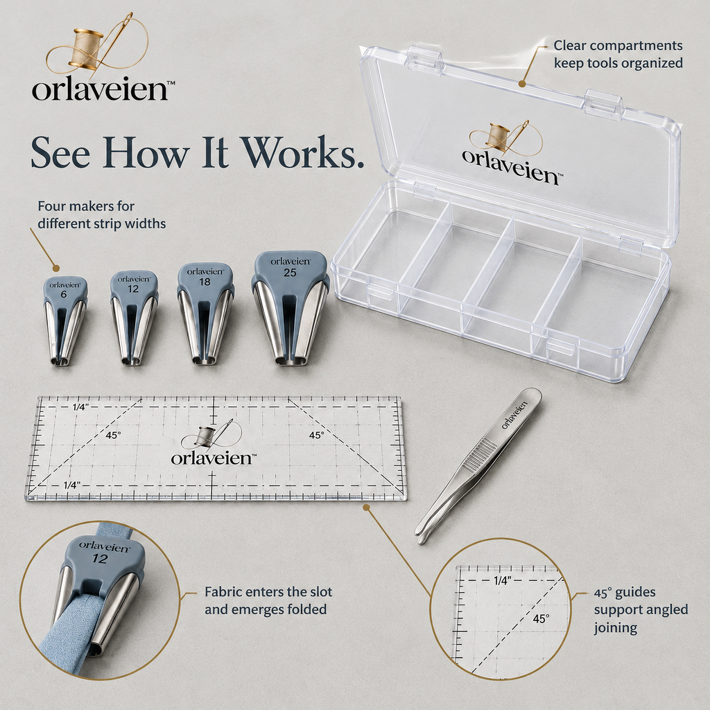 orlaveien™ Quilt Binding Tool & Folding Set — product view 5