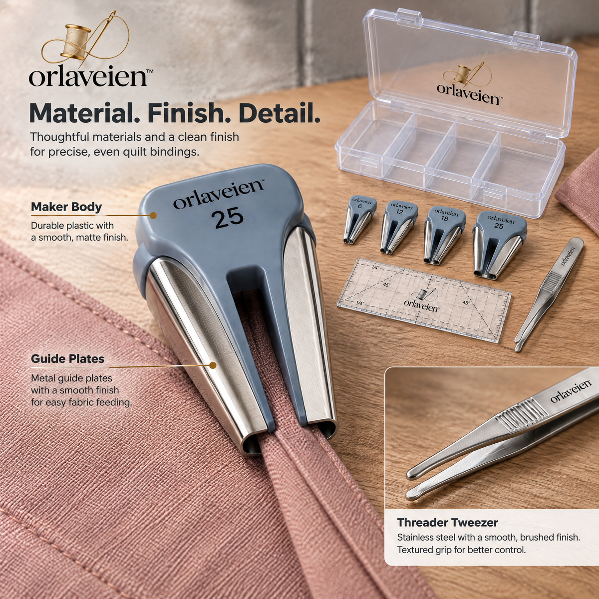 orlaveien™ Quilt Binding Tool & Folding Set — product view 6