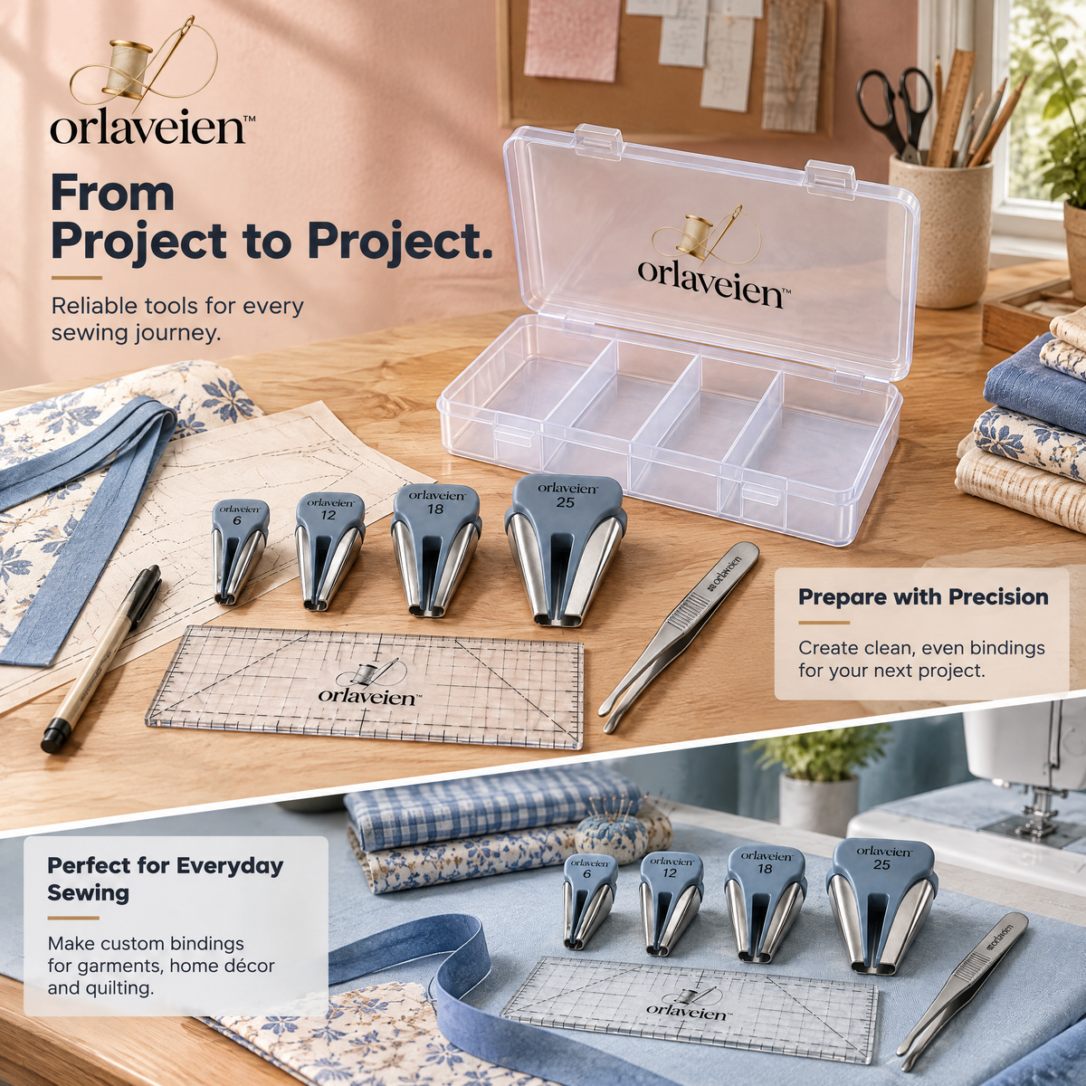 orlaveien™ Quilt Binding Tool & Folding Set — product view 7