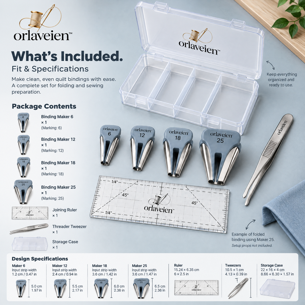 orlaveien™ Quilt Binding Tool & Folding Set — product view 9